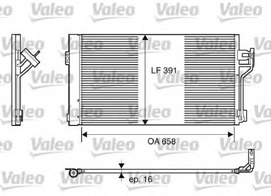 VALEO 817842 Конденсатор, кондиціонер