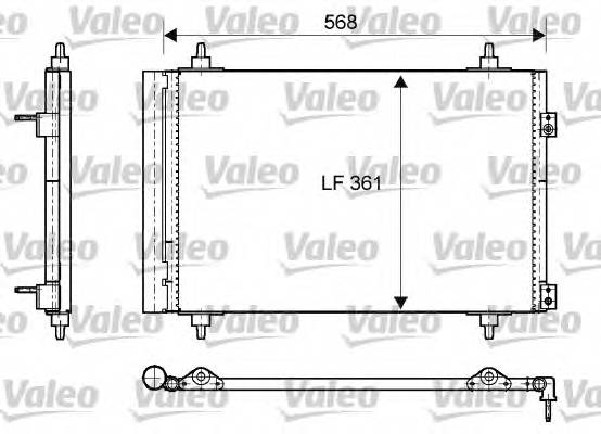 VALEO 818171 Конденсатор, кондиционер