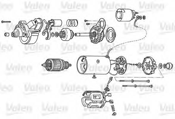 VALEO D7R17 Стартер D7R17