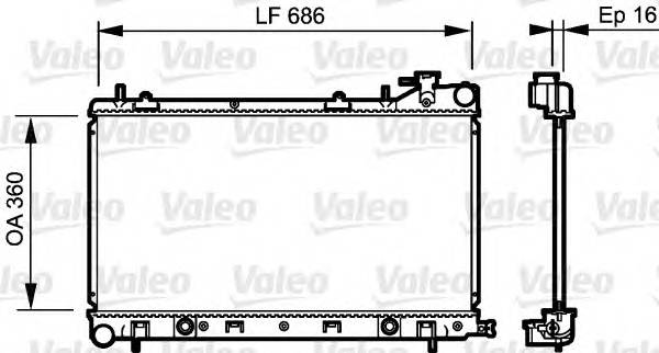 VALEO 735209 Радиатор, охлаждение двигателя