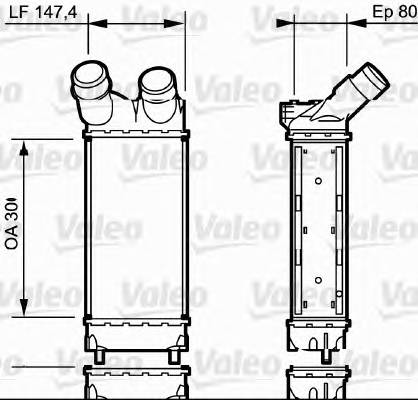 VALEO 818866 Интеркулер