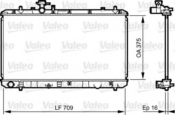 VALEO 735407 Радиатор, охлаждение двигателя