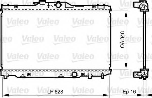 VALEO 735415 Радиатор, охлаждение двигателя