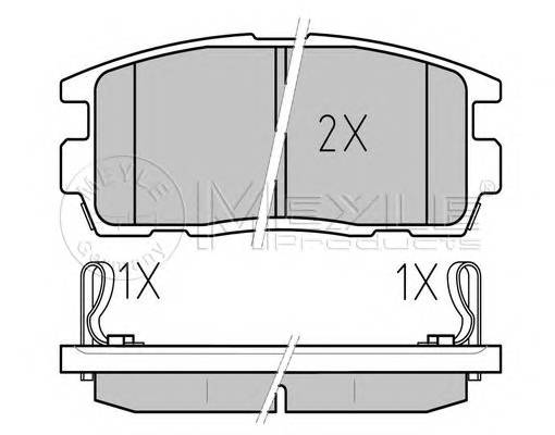 MEYLE 025 244 9815/W Комплект тормозных колодок,