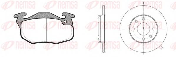 REMSA 8192.00 Комплект тормозов, дисковый