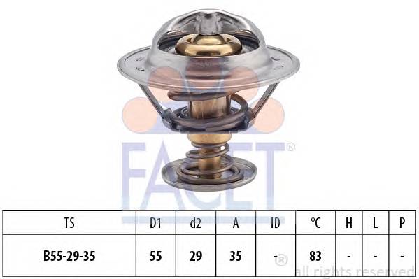 FACET 7.8323S Термостат, охлаждающая жидкость