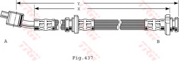 TRW PHD481 Тормозной шланг