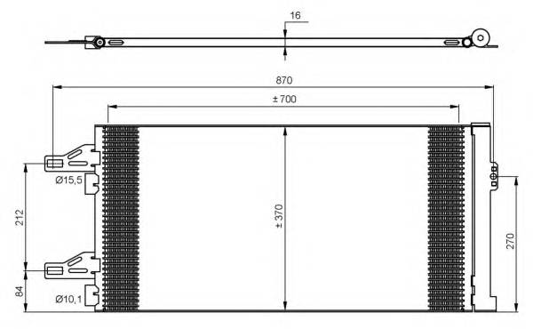 NRF 35895 Конденсатор, кондиционер