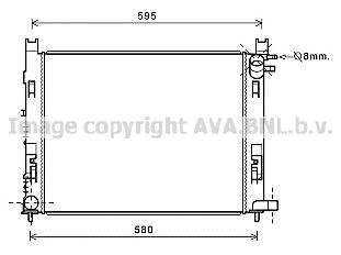 AVA QUALITY COOLING DAA2008 Радиатор Dokker 1.2