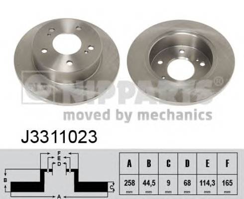 NIPPARTS J3311023 Тормозной диск