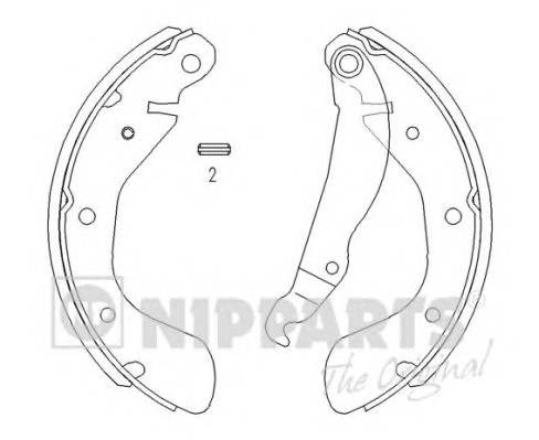 NIPPARTS J3500900 Комплект гальмівних колодок