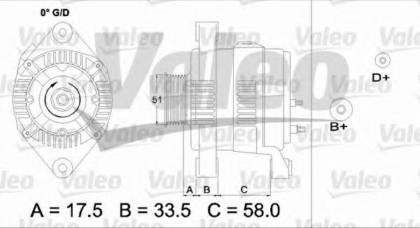 VALEO 436683 Генератор