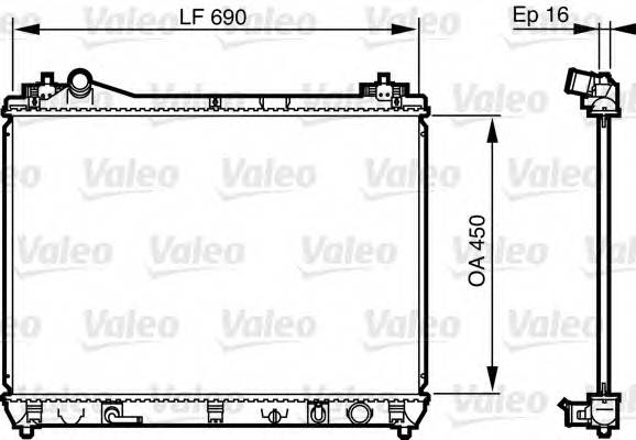 VALEO 735580 Радиатор, охлаждение двигателя