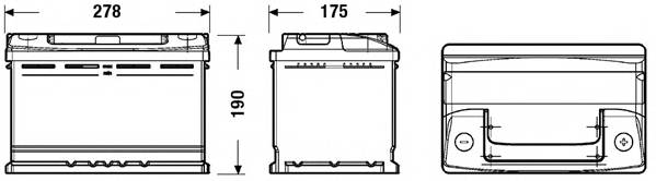 EXIDE EC700 Стартерная аккумуляторная батарея;