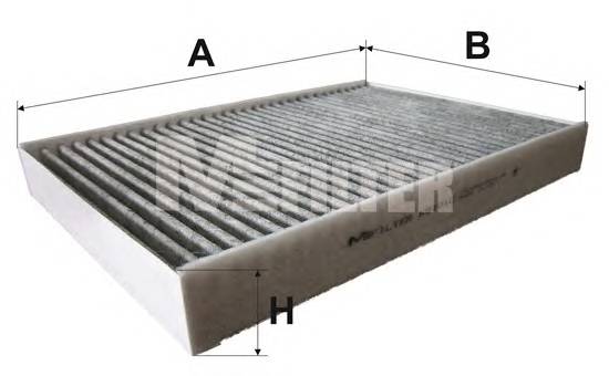 MFILTER K9101C Фільтр салону, вугільний