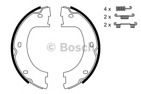 BOSCH 0 986 487 751 Комплект гальмівних колодок,