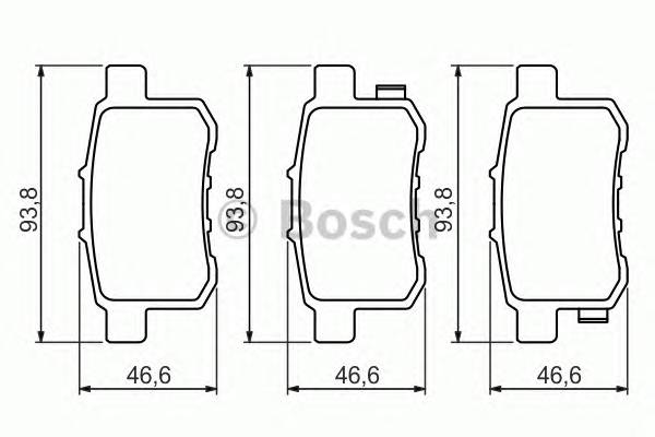 BOSCH 0 986 494 338 Комплект тормозных колодок,