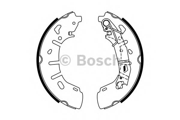 BOSCH 0 986 487 773 Комплект гальмівних колодок