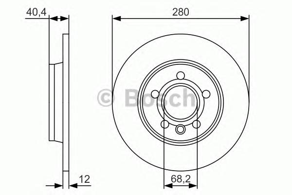 BOSCH 0 986 479 R91 Тормозний диск