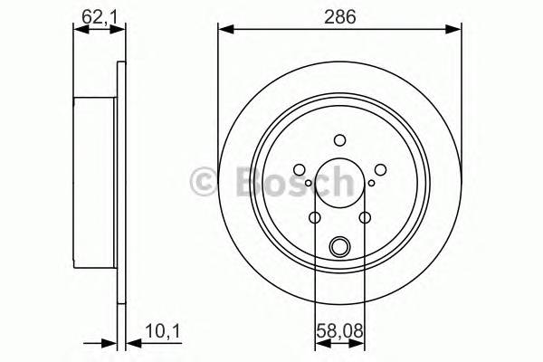 BOSCH 0 986 479 A10 Тормозной диск