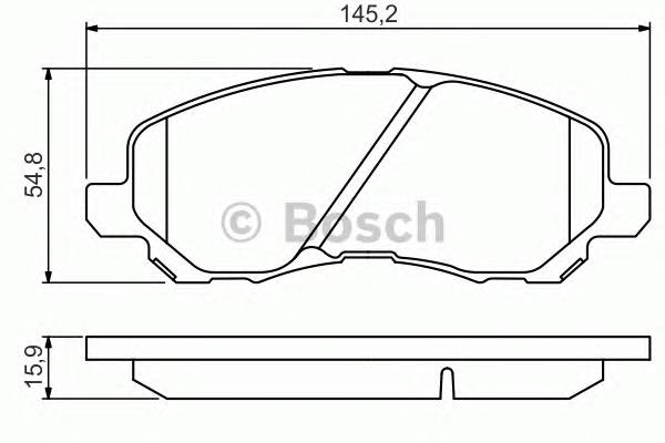 BOSCH 0986495253 Тормозные колодки