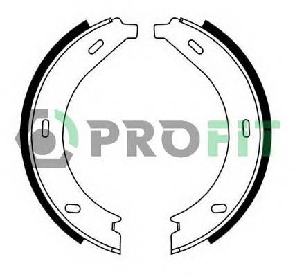 PROFIT 5001-0536 Колодки гальмівні барабанні