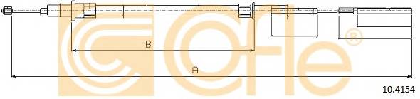 COFLE 10.4154 Трос стояночного гальма