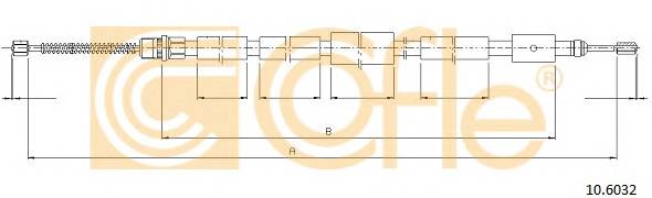 COFLE 10.6032 Трос стояночного гальма