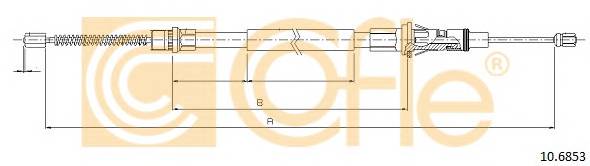 COFLE 10.6853 Трос стояночного гальма