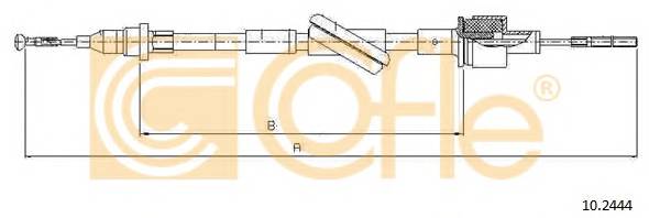 COFLE 10.2444 Трос зчеплення