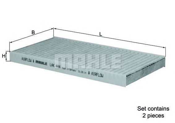 KNECHT LAK 444/S Фільтр, повітря у