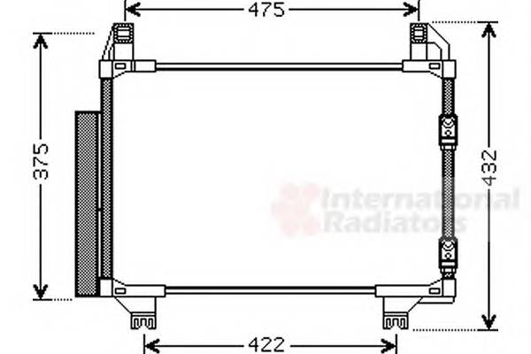 VAN WEZEL 53005404 Конденсатор, кондиционер