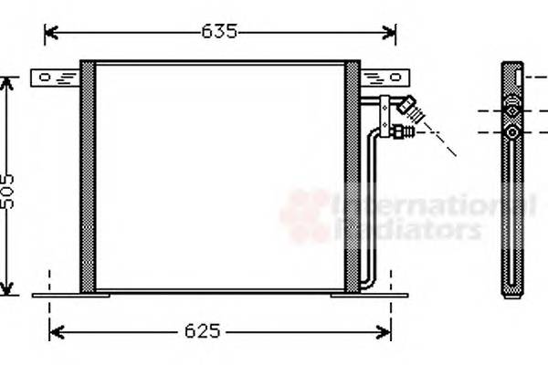 VAN WEZEL 30005220 Конденсатор, кондиционер