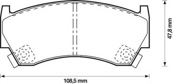 JURID 572396J Комплект гальмівних колодок,