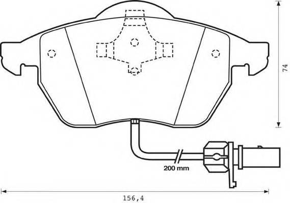 JURID 573022J Комплект гальмівних колодок,