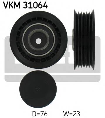 SKF VKM 31064 Натяжной ролик, поликлиновой