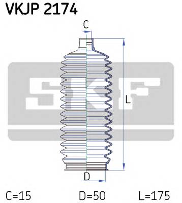 SKF VKJP 2174 Комплект пылника, рулевое