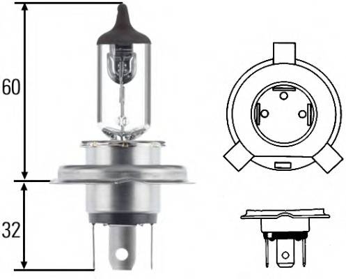 HELLA 8GJ 002 525-481 Лампа накаливания, основная