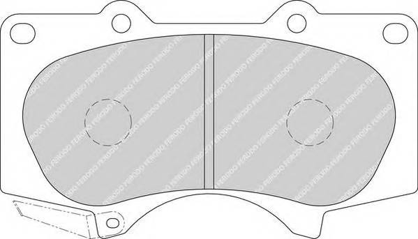FERODO FDB1698 Комплект гальмівних колодок,