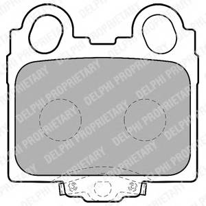 DELPHI LP1510 Комплект гальмівних колодок,