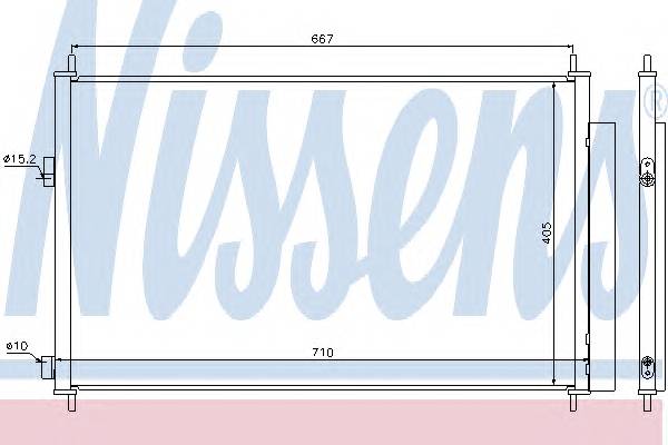 NISSENS 940021 Конденсатор, кондиціонер