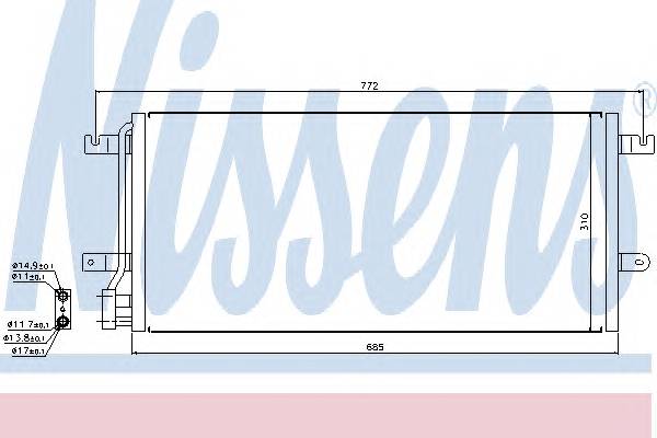 NISSENS 94524 Конденсатор, кондиционер