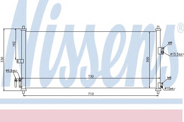 NISSENS 94616 Конденсатор, кондиционер