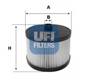 UFI 26.022.00 Паливний фільтр