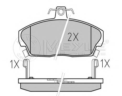 MEYLE 025 215 1518/W Комплект тормозных колодок,