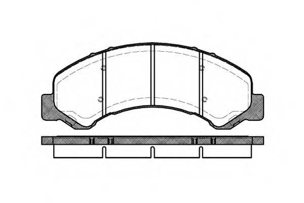 ROADHOUSE 2763.00 Комплект гальмівних колодок,