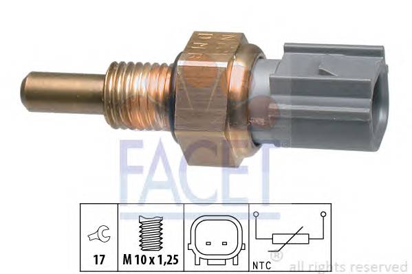 FACET 7.3347 Датчик, температура олії;