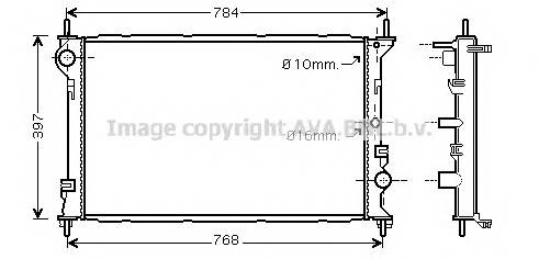 AVA QUALITY COOLING FD2382 Радиатор, охлаждение двигателя