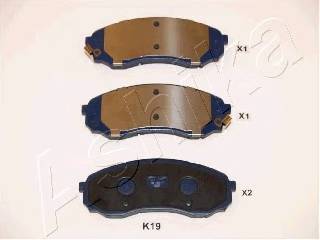 ASHIKA 50-0K-019 Комплект гальмівних колодок,