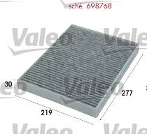 VALEO 698768 Фільтр, повітря у